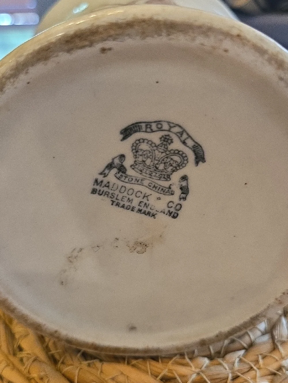 Antique Ironstone Shaving Mug